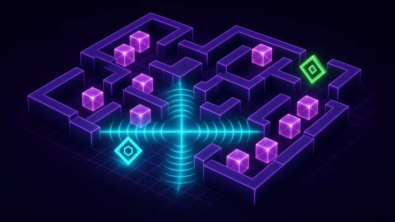Jogo de labirinto Grid Charge